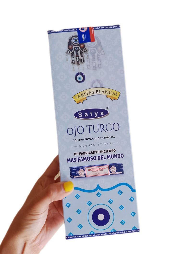 Caja De 6 Inciensos Satya Ojo Turco (20 Varillas X Cajita)-1