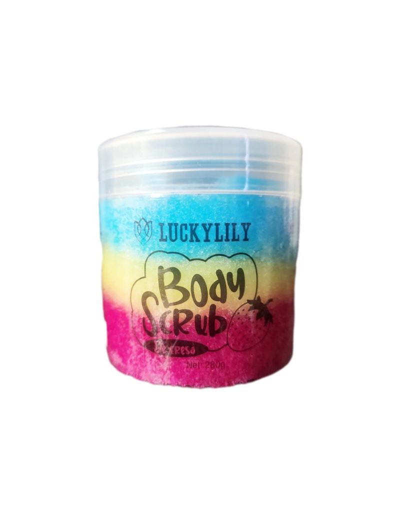 Luckilily Exfoliante Corporal Body Scrub Fresa Hidrata 280g-1
