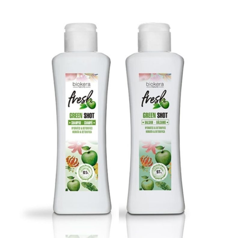 salerm shampoo y acondicionador green shot hidratacion detox