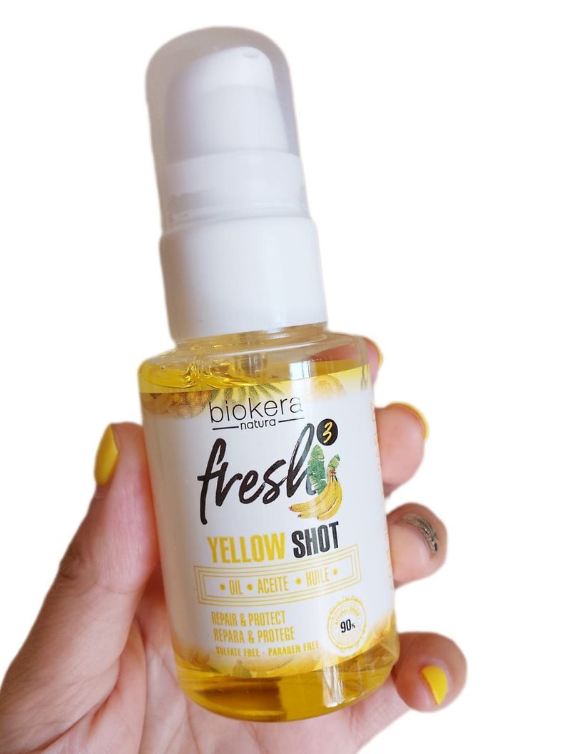 Salerm Biokera Fresh Yellow Shot Aceite Capilar Reparador