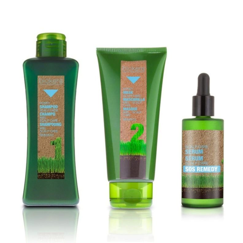 Kit Shampoo Mascarilla Y Aceite Miel Ancestral Caspa Salerm-0