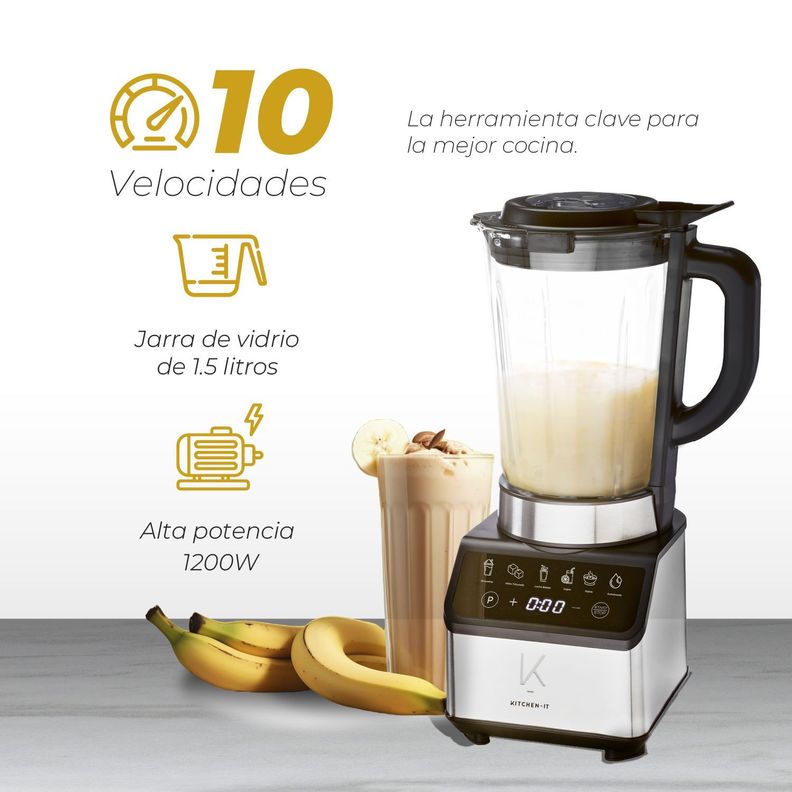 Licuadora Smart System Kitchen-it 1200W - 10 Velocidades-1