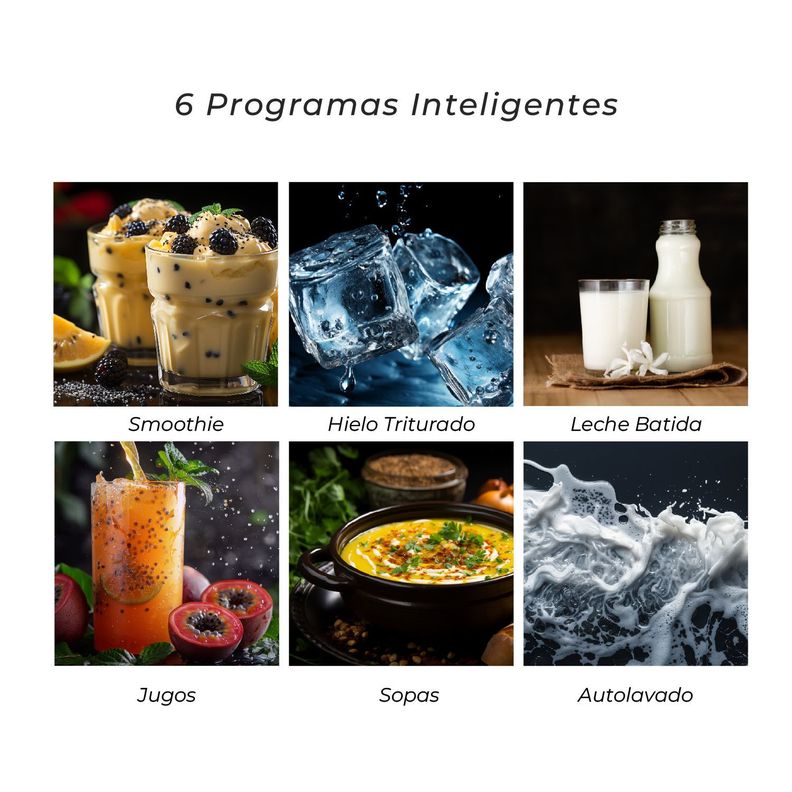 Licuadora Smart System Kitchen-it 1200W - 10 Velocidades-5