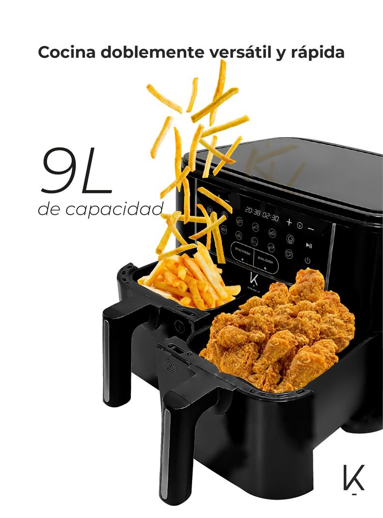 Freidora de Aire Dual Edition 9L Kitchen-It-4
