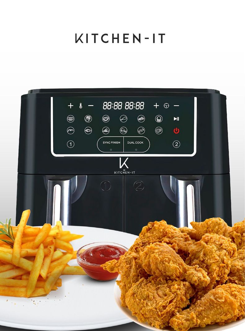 Freidora de Aire Dual Edition 9L Kitchen-It-5