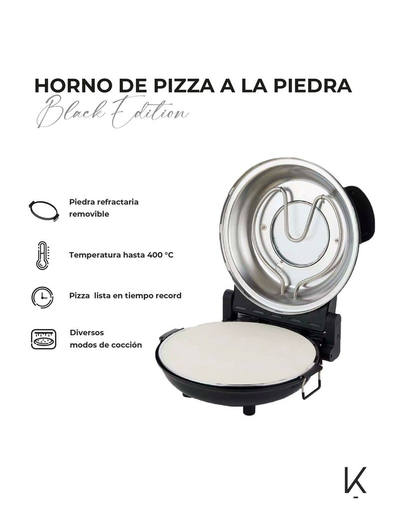 Horno Pizza a la Piedra Black Edition Kitchen-It-2
