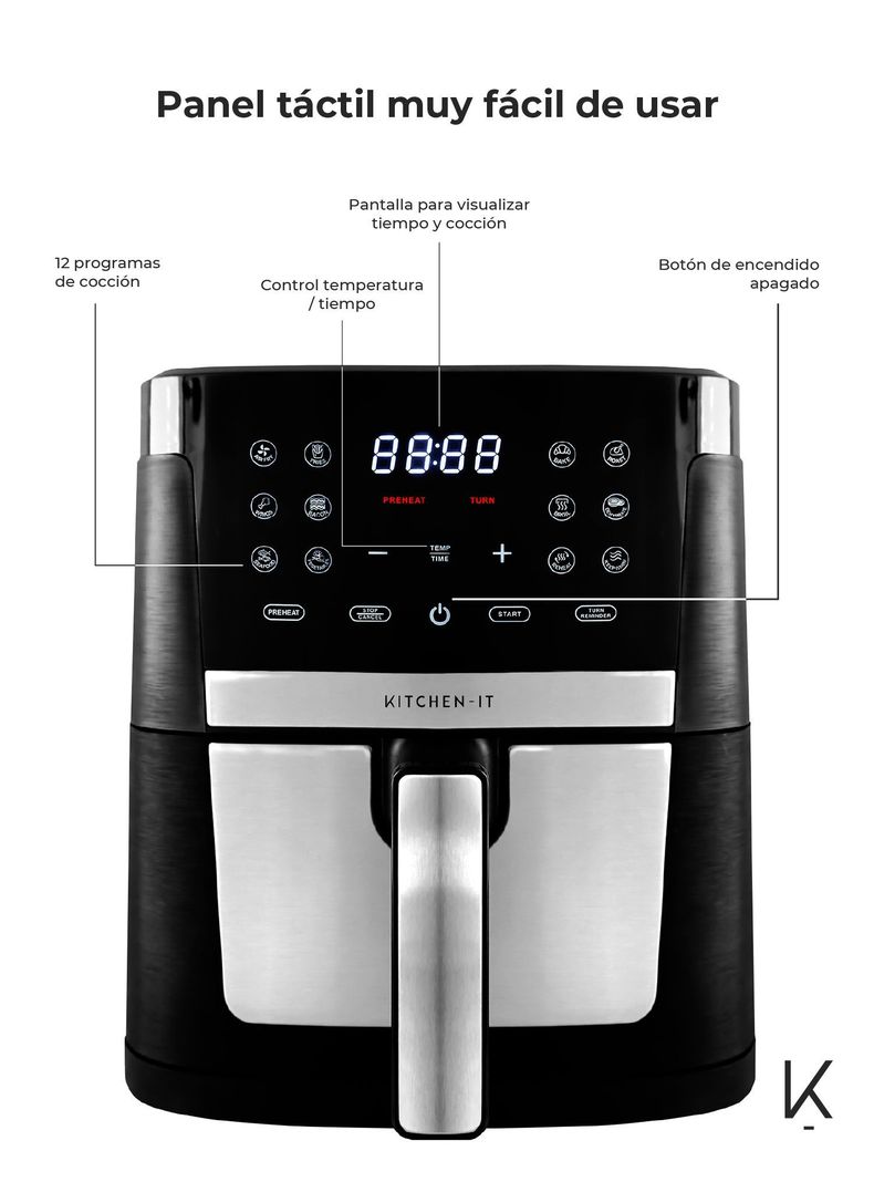 Freidora de Aire Family Edition 7L Kitchen-It-3