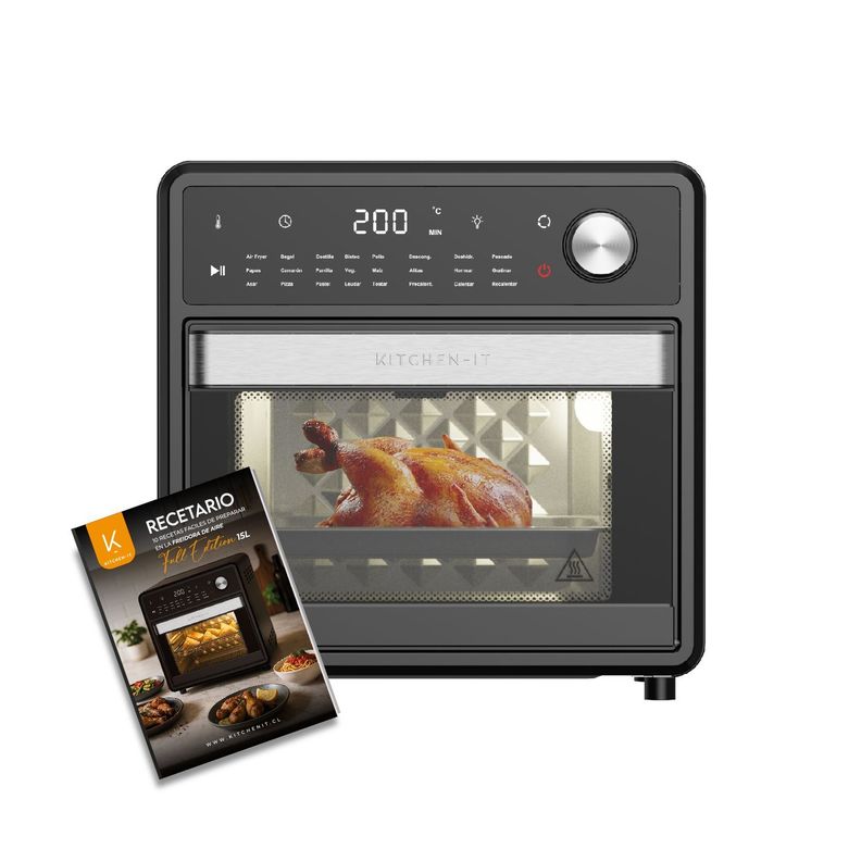Kitchen-it Horno Freidora de Aire Full Edition 24 en 1 15L