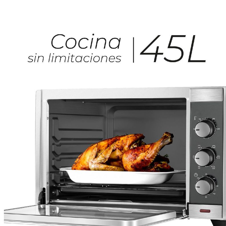 Horno Eléctrico Silver Series 45L Kitchen-It-2