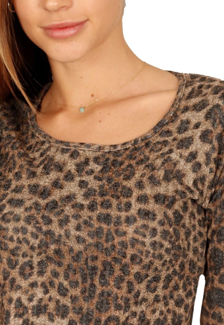 Polera Pia Animal Print Divino Jeans-2
