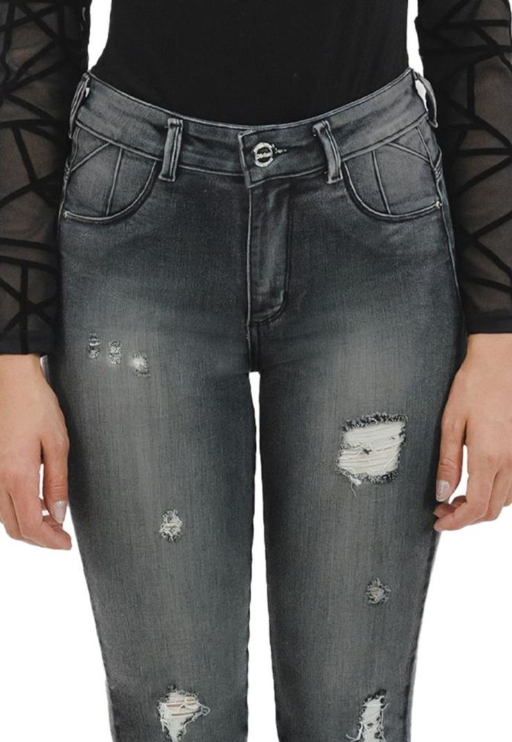 Jeans Divino Grace III Gris-2