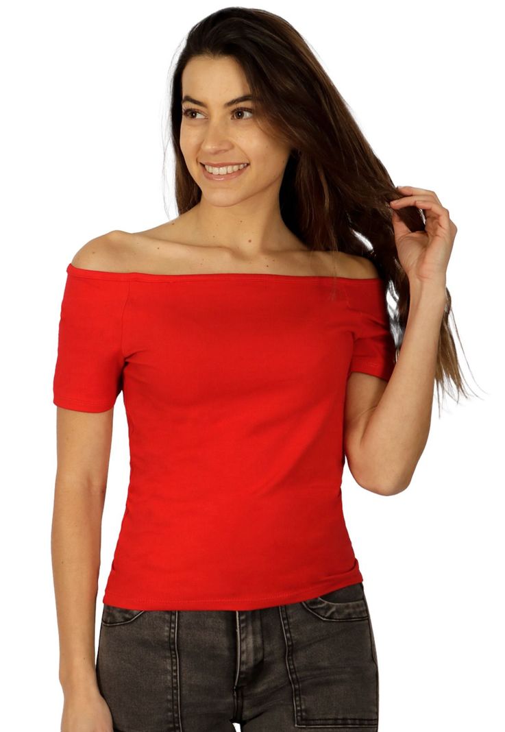 Polera Sara III Roja Divino Jeans-0