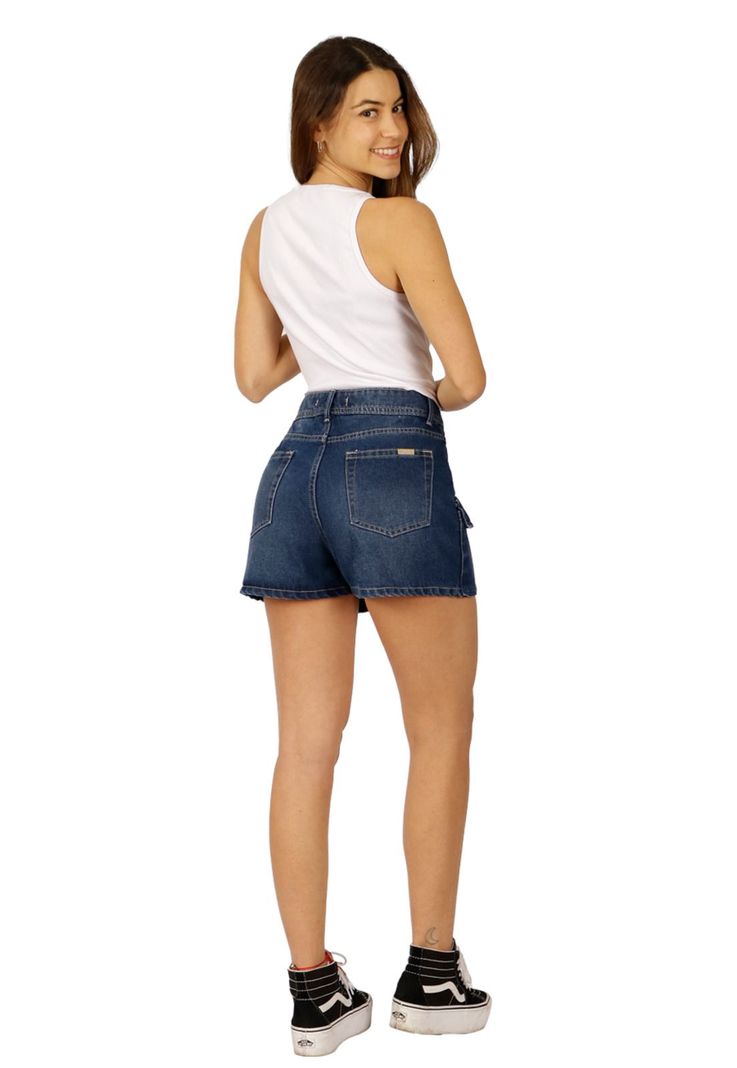 Short Avril I Azul Divino Jeans-1