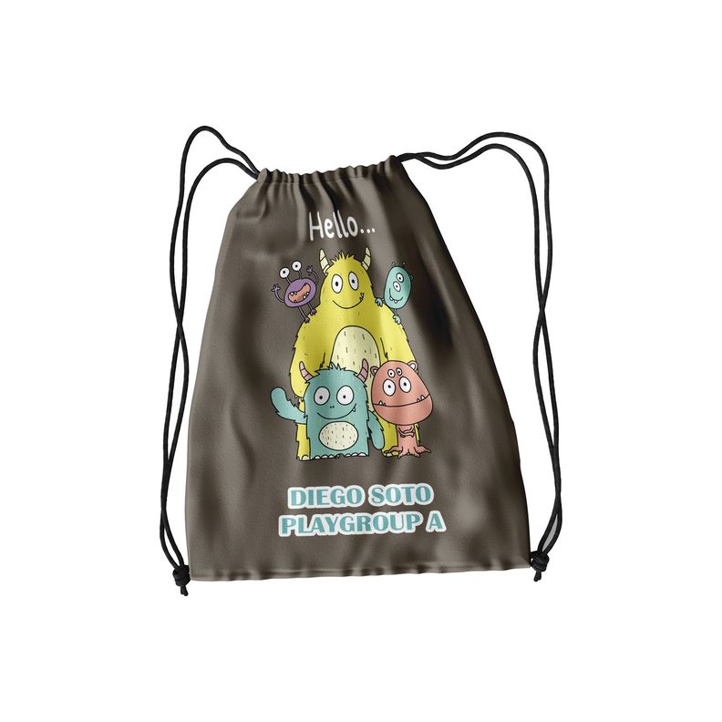  Morral infanti Monstruo  30x40 impermeable M214-0