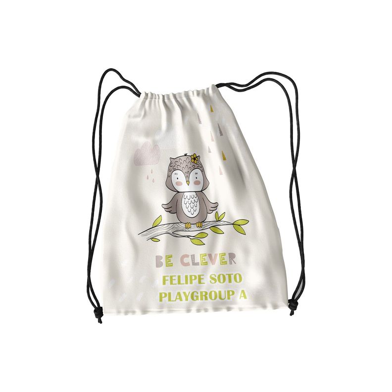 Morral infantil Buho  30x40 impermeable M192-0
