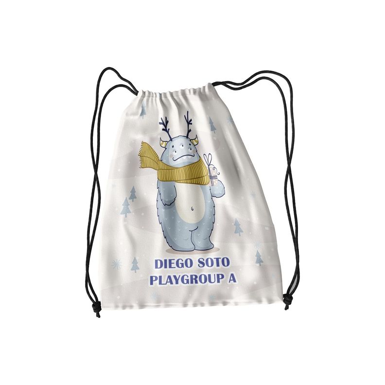  Morral infanti Monstruo  30x40 impermeable M220-0