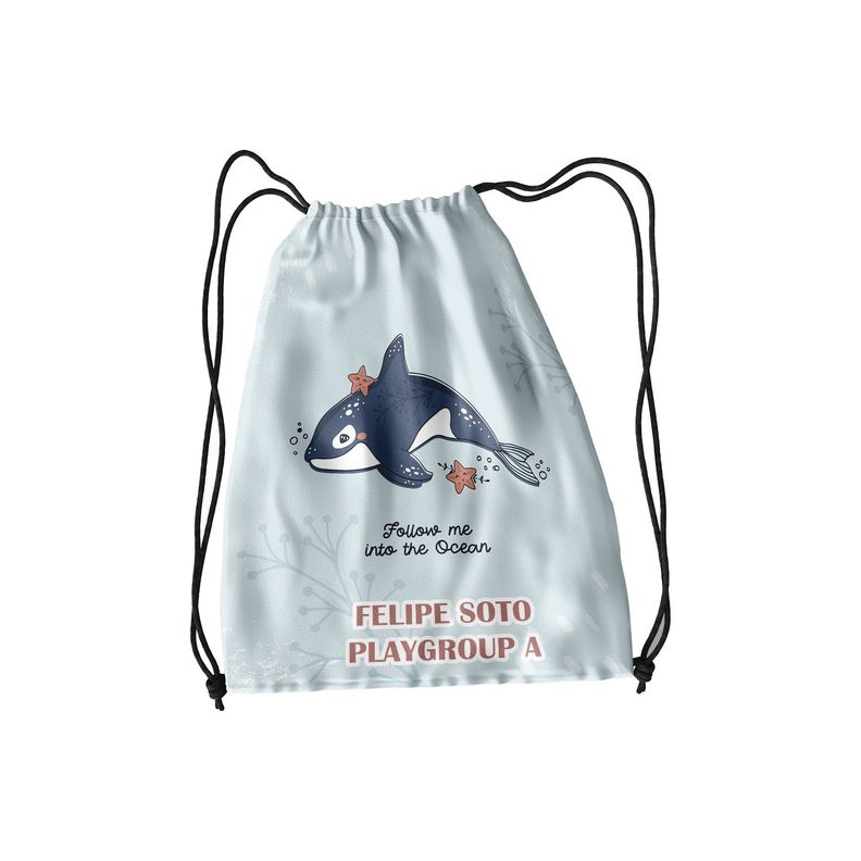  Morral infantil Ballena  30x40 impermeable M194-0