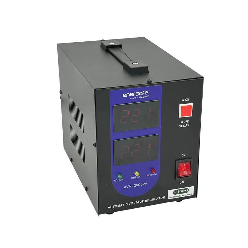 Regulador de voltaje AVR 2000VA 1200W Enersafe.