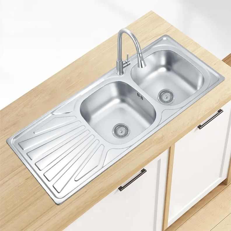 Lavaplatos Empotrado Doble 120x50 Izquierdo Accesorios-2