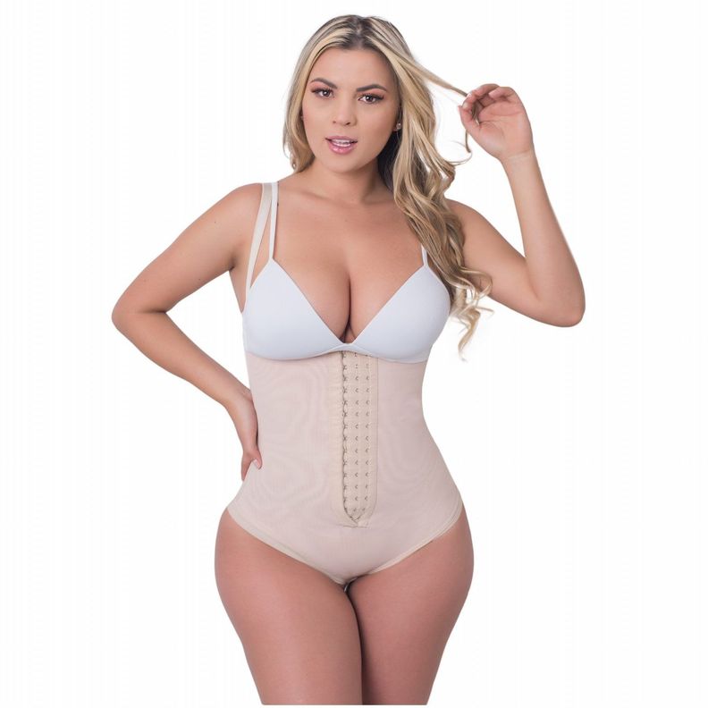Faja Body Reductora Colombiana Alta Compresion Beige XXS