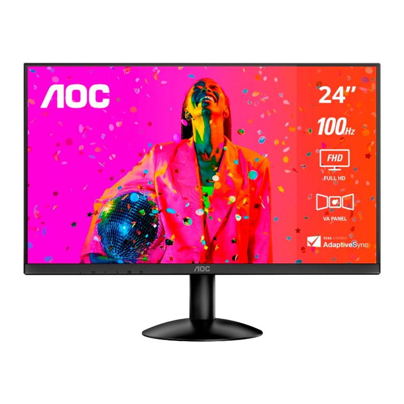 Monitor AOC 24in FHD IPS 100Hz 4ms AdaptiveSync Vesa HDMI