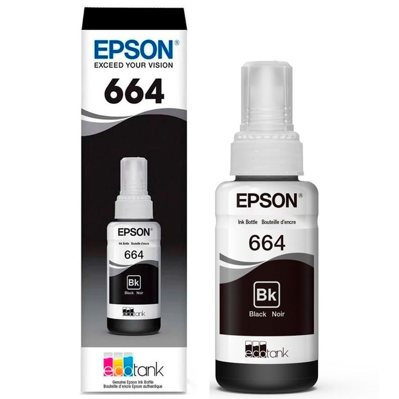 Tinta Botella T664 Ecotank Original No Generica-0