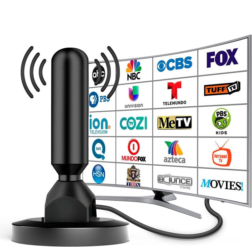 Antena HD Tv Digital Abierta DVB-T2 360 Coaxial Versatil-0