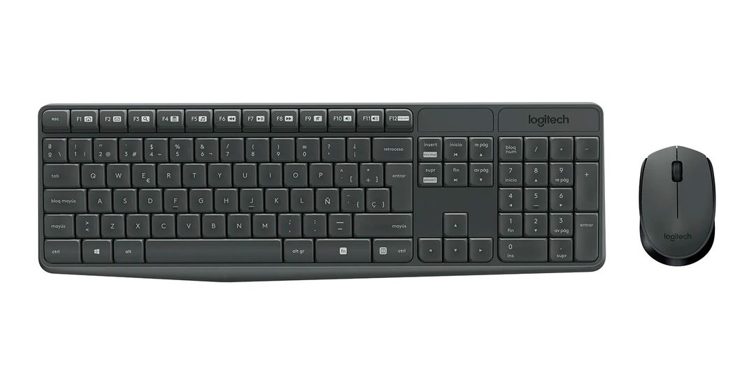 Combo Teclado y Mouse Inalambrico Logitech MK235 USB 1000dpi-0