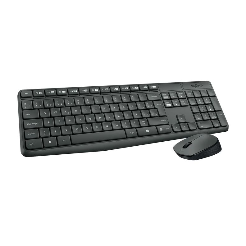 Combo Teclado y Mouse Inalambrico Logitech MK235 USB 1000dpi-1