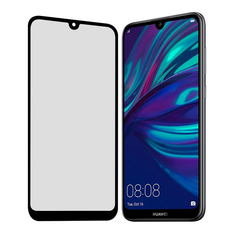 Lamina de Vidrio Templado Completa Compatible Huawei Y7 2019-2