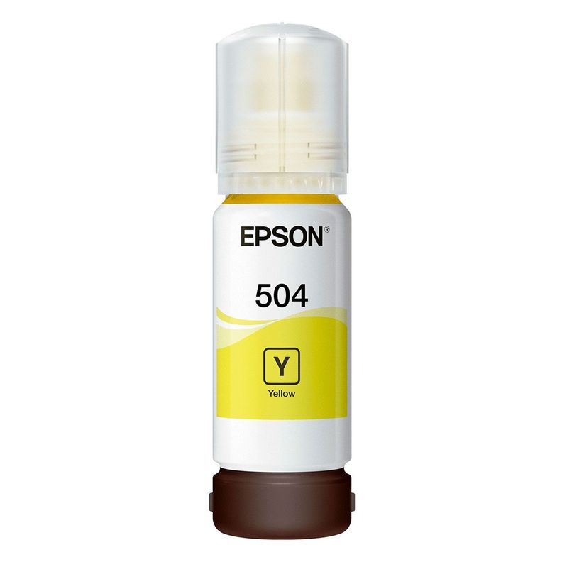 Tinta Botella Epson T504 70ml Ecotank Amarillo C13T03N42A-0