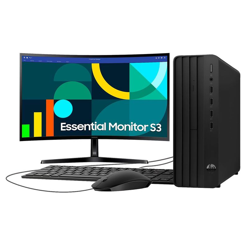 Pack HP Pro G9 i5 16GB SSD + Monitor Samsung Curvo 27in FHD-0