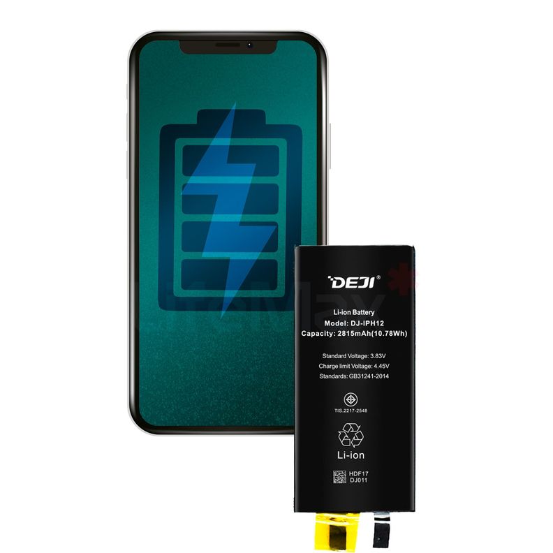 Bateria para Iphone 12 Sin Flex DEJI IC Original 2815mAh Negro