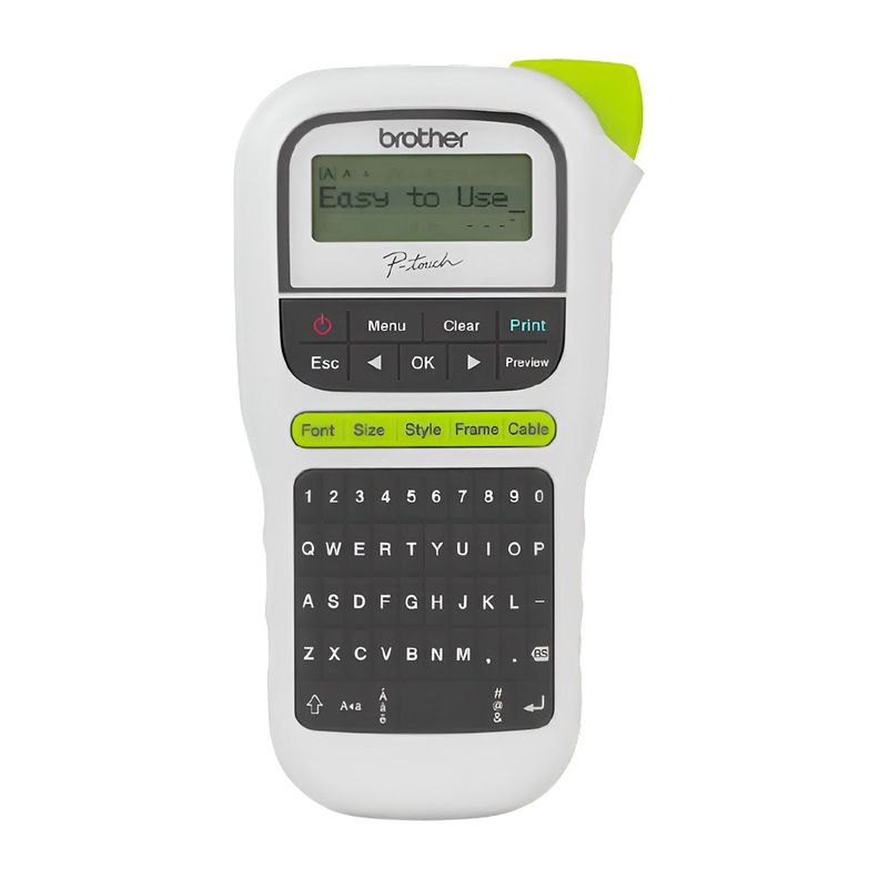 Rotuladora Portatil para Etiquetas Brother P Touch PT-H110WH Negro