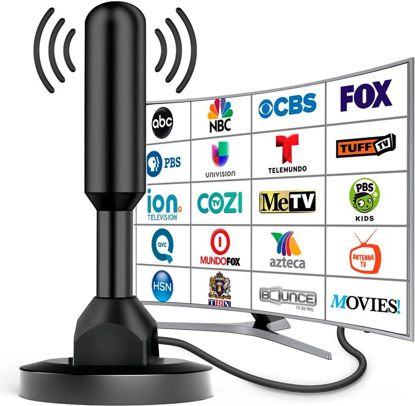 Antena HD Tv Digital Abierta 360 Coaxial Interior / Exterior-0