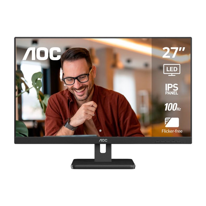 Monitor AOC 27in FHD IPS 100Hz 4ms AdaptiveSync Vesa HDMI Negro