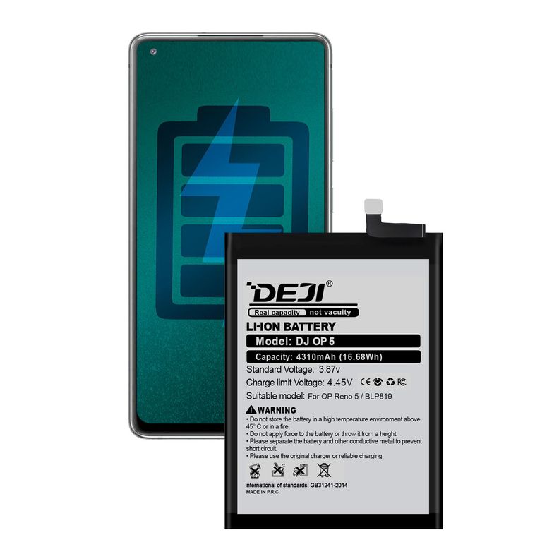 Bateria para Oppo Reno 5/5 Lite/5Z DEJI IC Original 4310mAh-0