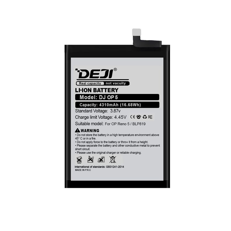 Bateria para Oppo Reno 5/5 Lite/5Z DEJI IC Original 4310mAh-1