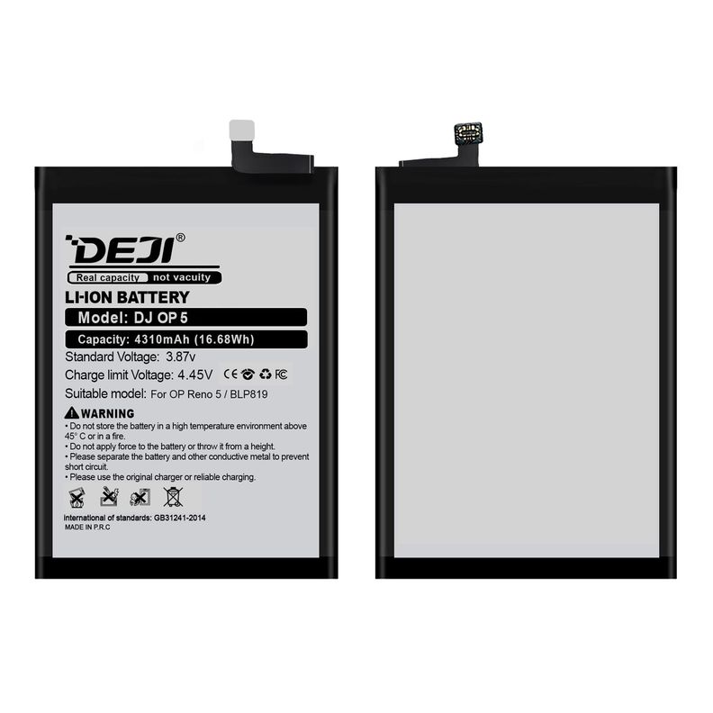 Bateria para Oppo Reno 5/5 Lite/5Z DEJI IC Original 4310mAh-3