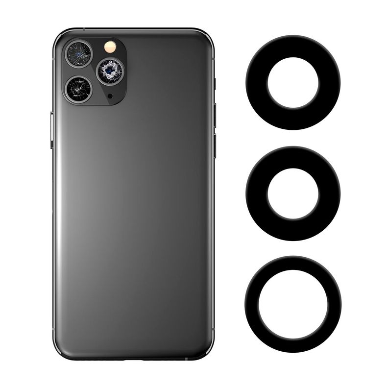 Vidrios de Camaras Trasera Compatible con Iphone 11 Pro-0