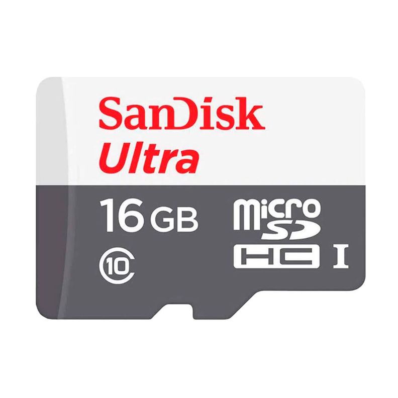 Tarjeta de Memoria MicroSD SanDisk 16GB + Adaptador 80MB/s-1