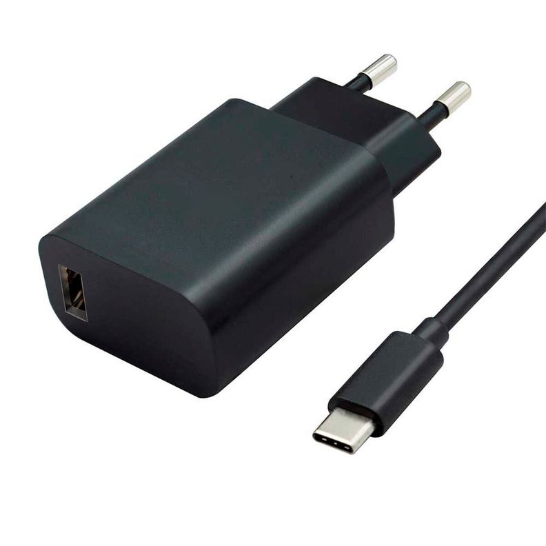 Cargador Compatible con Motorola 18W Carga Rapida USB-C/USB-1