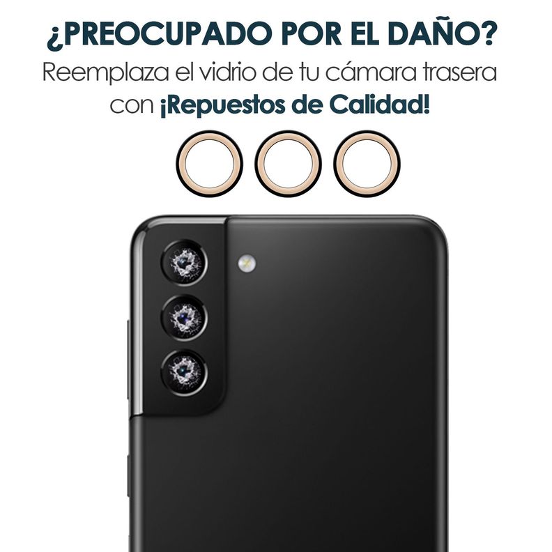Vidrio de Camara Trasera Compatible con Samsung S22 Plus-3