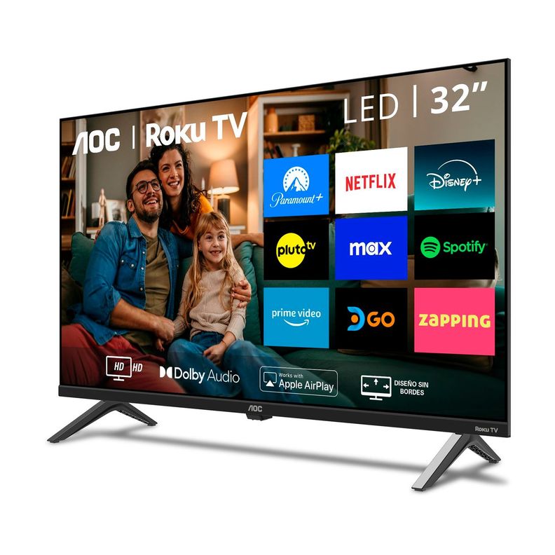 Smart TV 32" AOC Roku TV Series 32S5045 LED HD Wifi HDMI USB-1