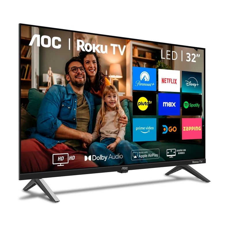 Smart TV 32" AOC Roku TV Series 32S5045 LED HD Wifi HDMI USB-2
