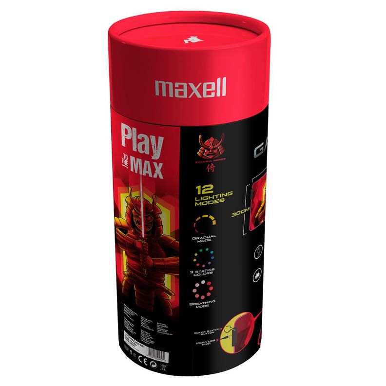 MousePad Gamer RGB Maxell Antideslizante Impermiable 80x30cm-2