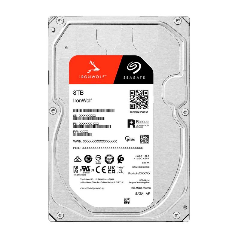 Disco Duro Interno Seagate IronWolf Pro 8TB DVR / NAS 3.5in