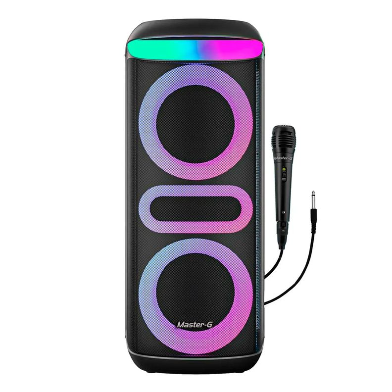 Parlante Karaoke Master-G MGZEUS Bluetooth 5.3 8inx2 TWS RGB-0