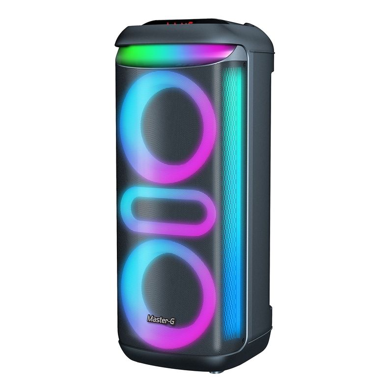 Parlante Karaoke Master-G MGZEUS Bluetooth 5.3 8inx2 TWS RGB-1