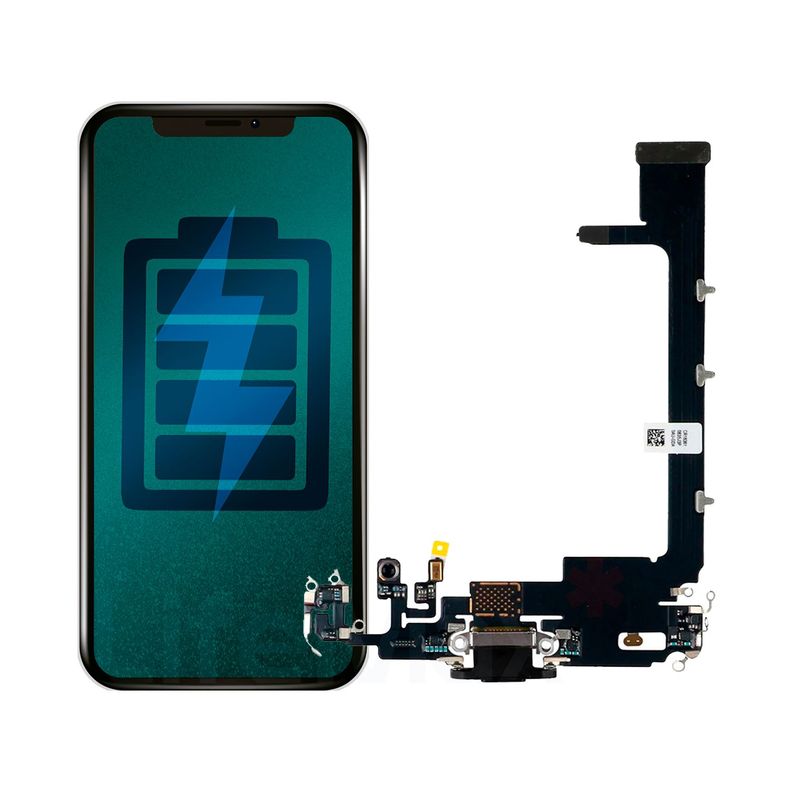 Flex de Carga Compatible con IPhone 11 Pro Max Lightning-0